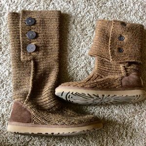 Knit slouchy Ugg boots